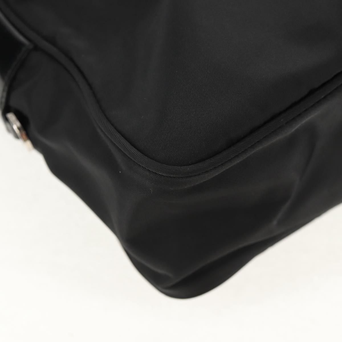 PRADA Shoulder Bag Nylon Black Silver Auth yk19625V