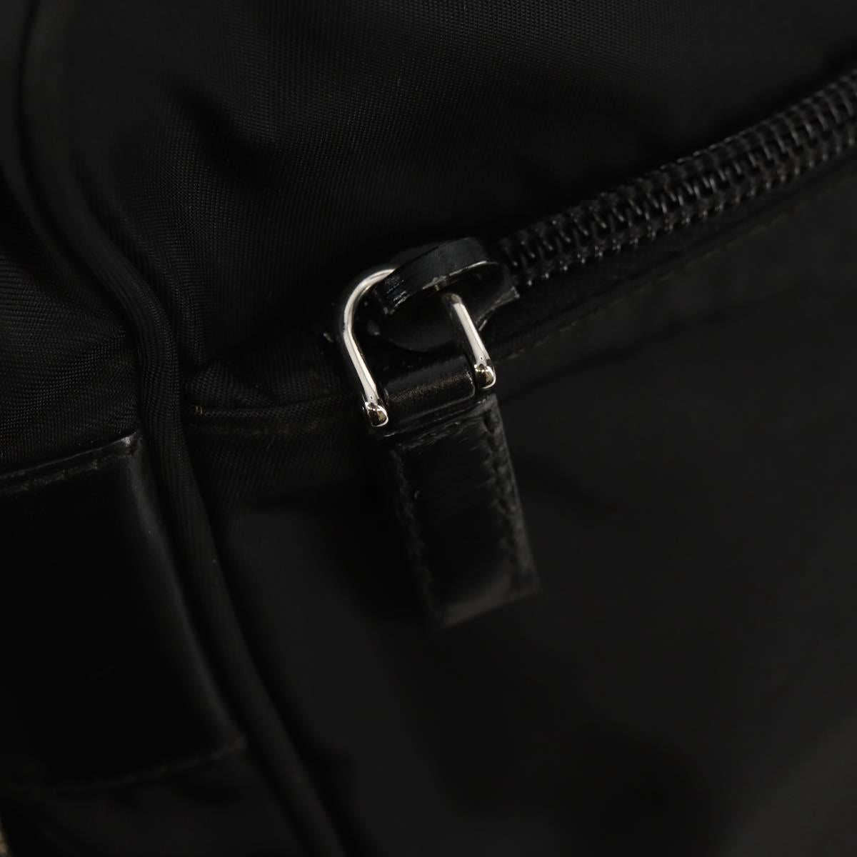 PRADA Shoulder Bag Nylon Black Silver Auth yk19625V