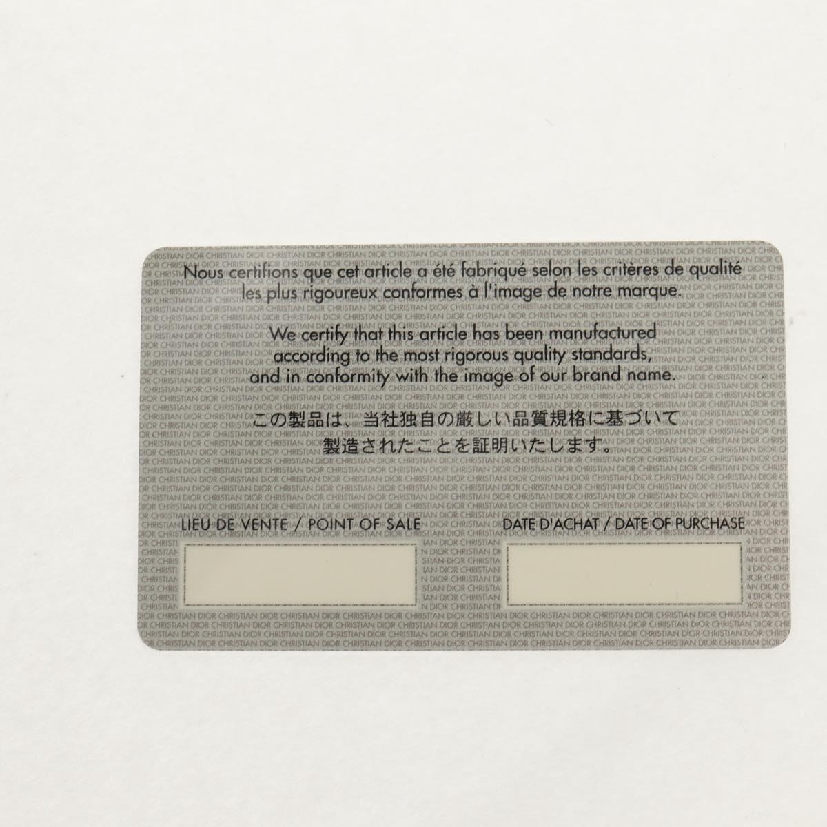 Christian Dior Canage Hand Bag Lamb Skin Black Gold Auth yk19627V