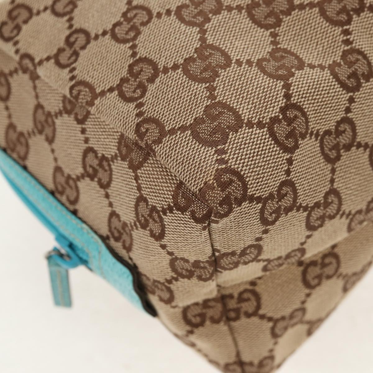 GUCCI GG Canvas Hand Bag Beige 124542 Auth yk19640V