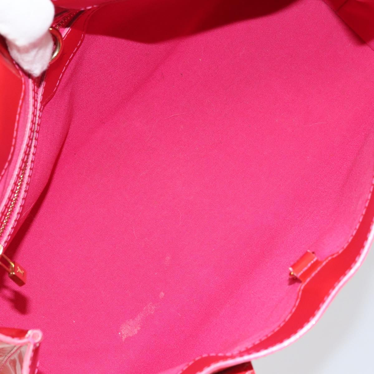 LOUIS VUITTON Vernis Wilshire Boulevard Bag Rose Pop M93643 LV Auth yk19648