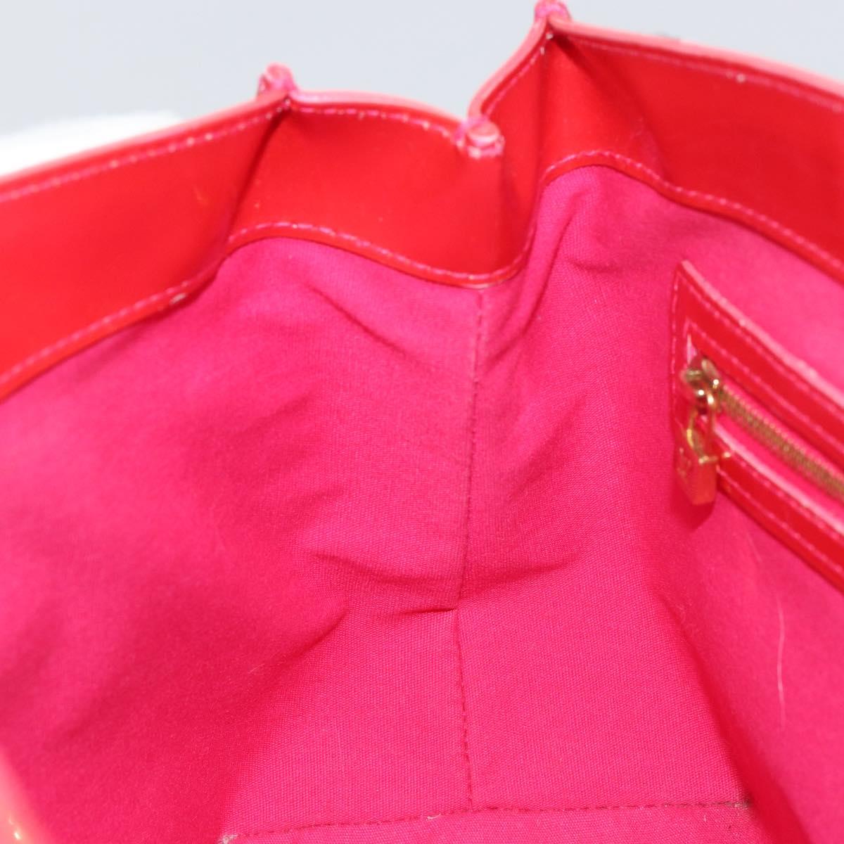 LOUIS VUITTON Vernis Wilshire Boulevard Bag Rose Pop M93643 LV Auth yk19648