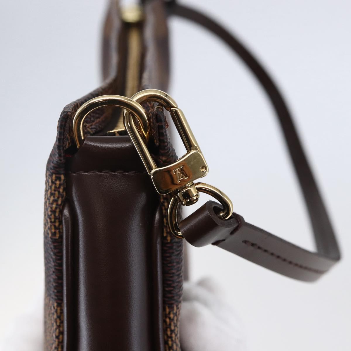 LOUIS VUITTON Damier Ebene Navona Accessory Pouch N51983 LV Auth yk19655V