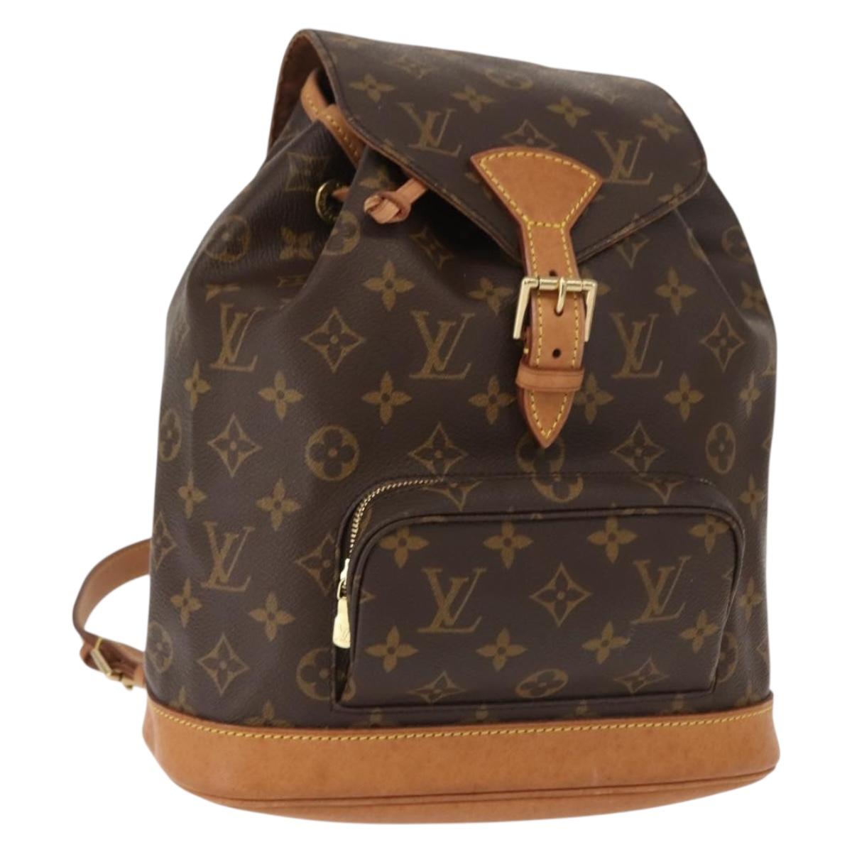 LOUIS VUITTON Monogram Montsouris MM Backpack M51136 LV Auth yk19672