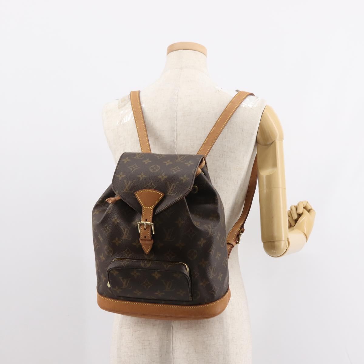 LOUIS VUITTON Monogram Montsouris MM Backpack M51136 LV Auth yk19672