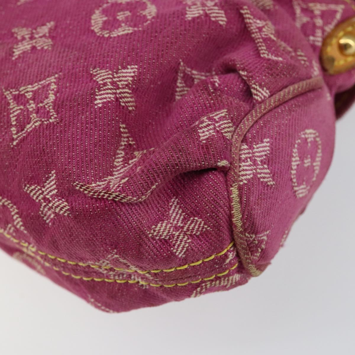 LOUIS VUITTON Monogram Denim Mini Preity Bag Pink M95216 LV Auth yk19674