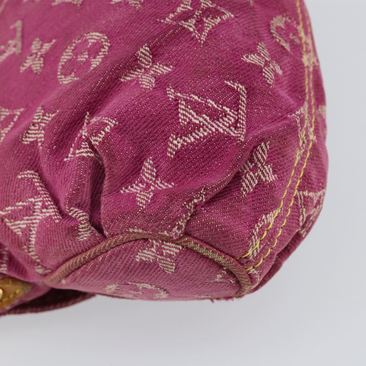 LOUIS VUITTON Monogram Denim Mini Preity Bag Pink M95216 LV Auth yk19674