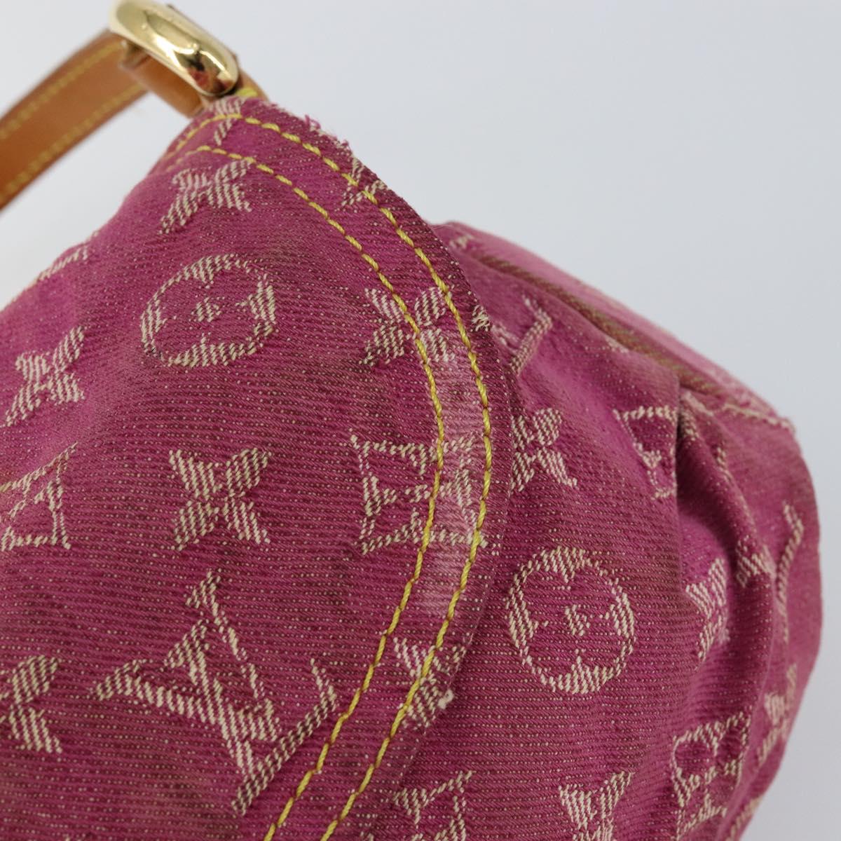 LOUIS VUITTON Monogram Denim Mini Preity Bag Pink M95216 LV Auth yk19674