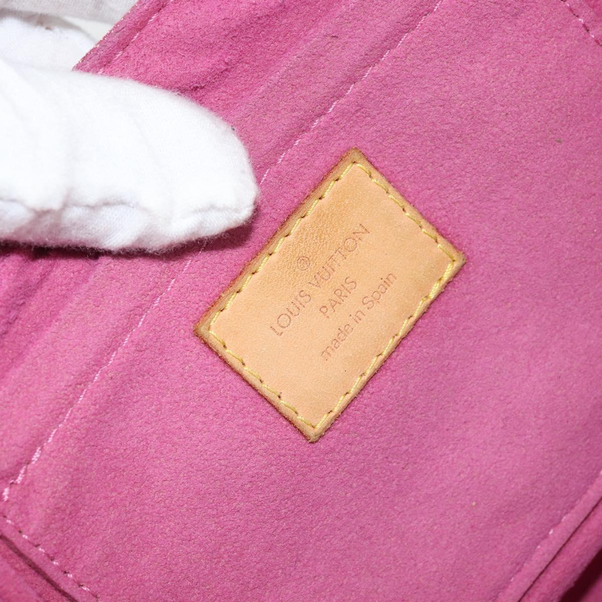 LOUIS VUITTON Monogram Denim Mini Preity Bag Pink M95216 LV Auth yk19674