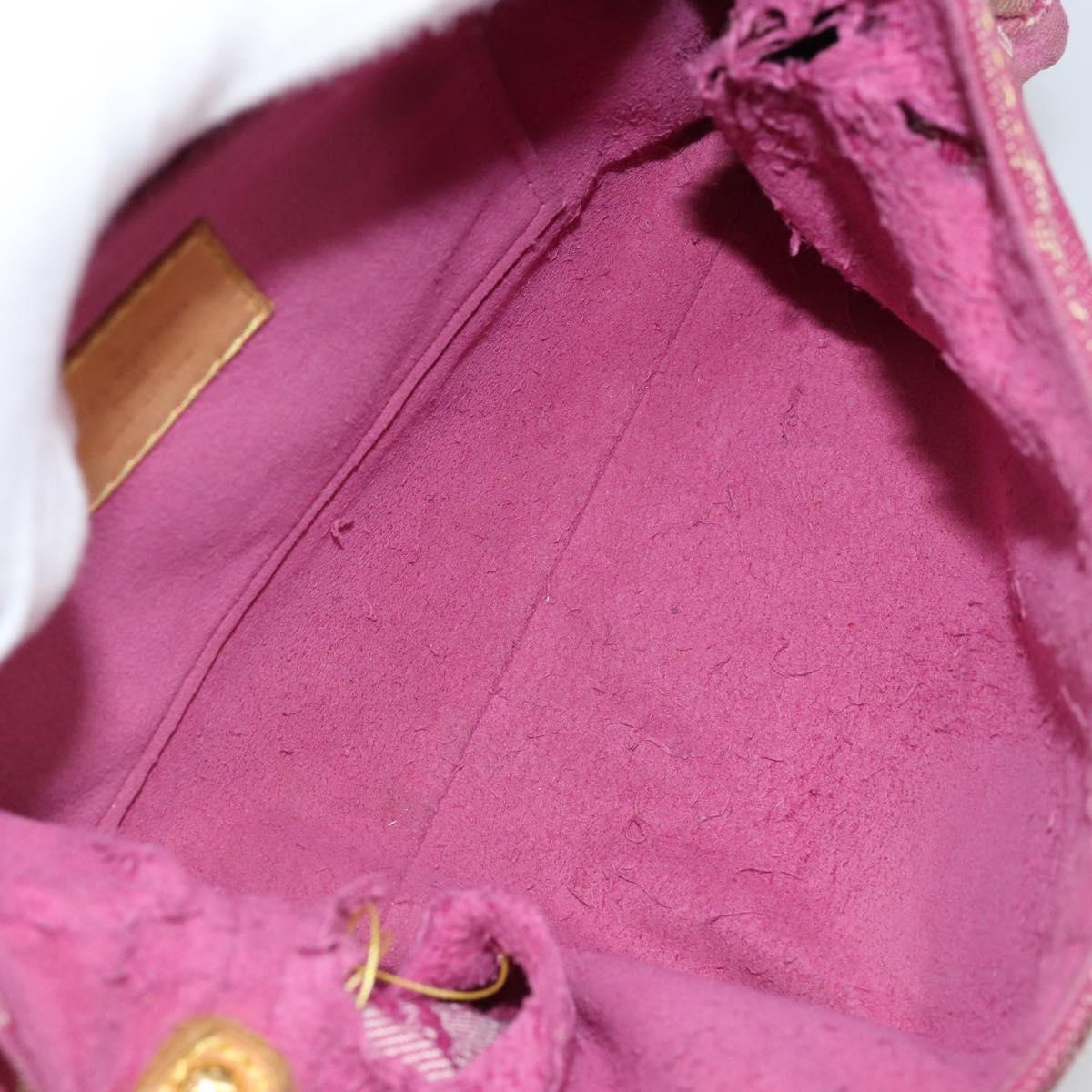 LOUIS VUITTON Monogram Denim Mini Preity Bag Pink M95216 LV Auth yk19674