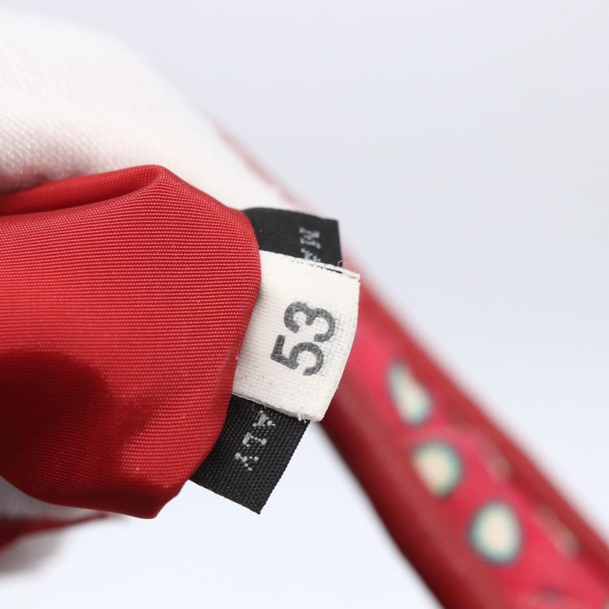 Miu Miu Matelasse Hand Bag Canvas 2way Red Gold Auth yk19675