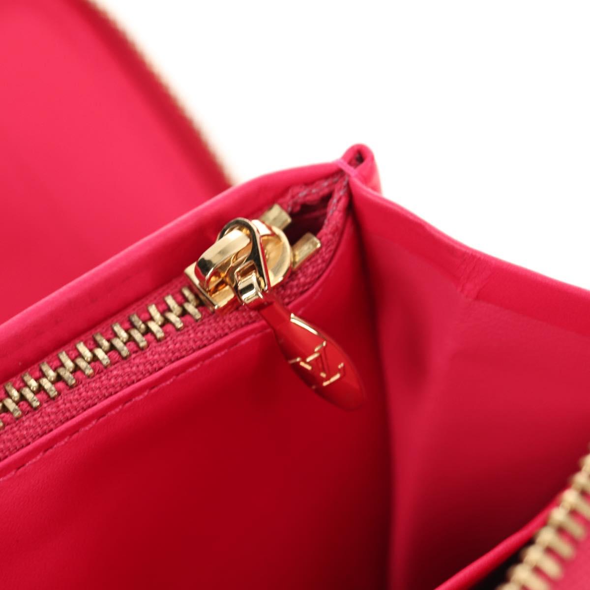 LOUIS VUITTON Monogram Vernis Eldridge Wallet Fuchsia Pink M91240 Auth yk19678V