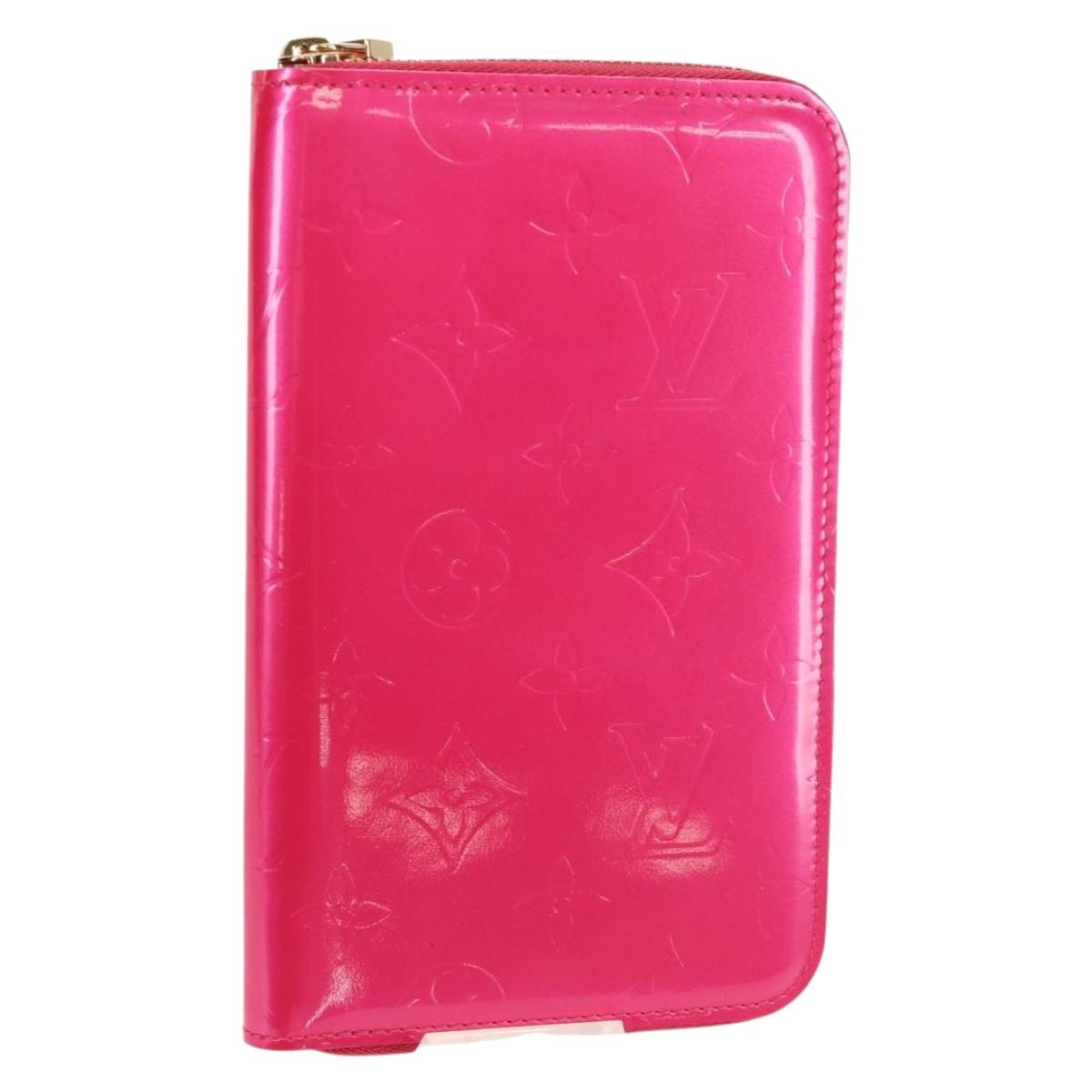 LOUIS VUITTON Monogram Vernis Eldridge Wallet Fuchsia Pink M91240 Auth yk19678V