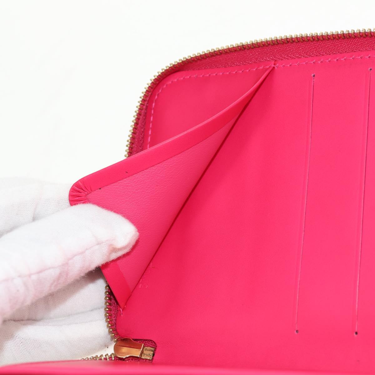 LOUIS VUITTON Monogram Vernis Eldridge Wallet Fuchsia Pink M91240 Auth yk19678V