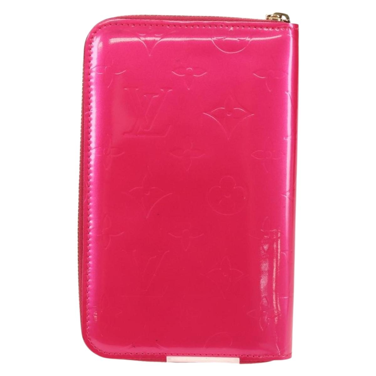 LOUIS VUITTON Monogram Vernis Eldridge Wallet Fuchsia Pink M91240 Auth yk19678V
