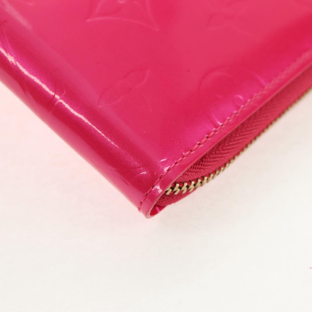 LOUIS VUITTON Monogram Vernis Eldridge Wallet Fuchsia Pink M91240 Auth yk19678V