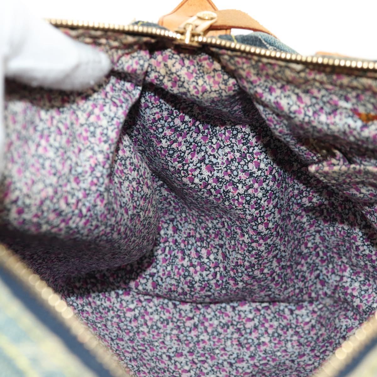 LOUIS VUITTON Monogram Denim Patchwork Speedy 30 Bag Blue M95380 Auth yk19687A