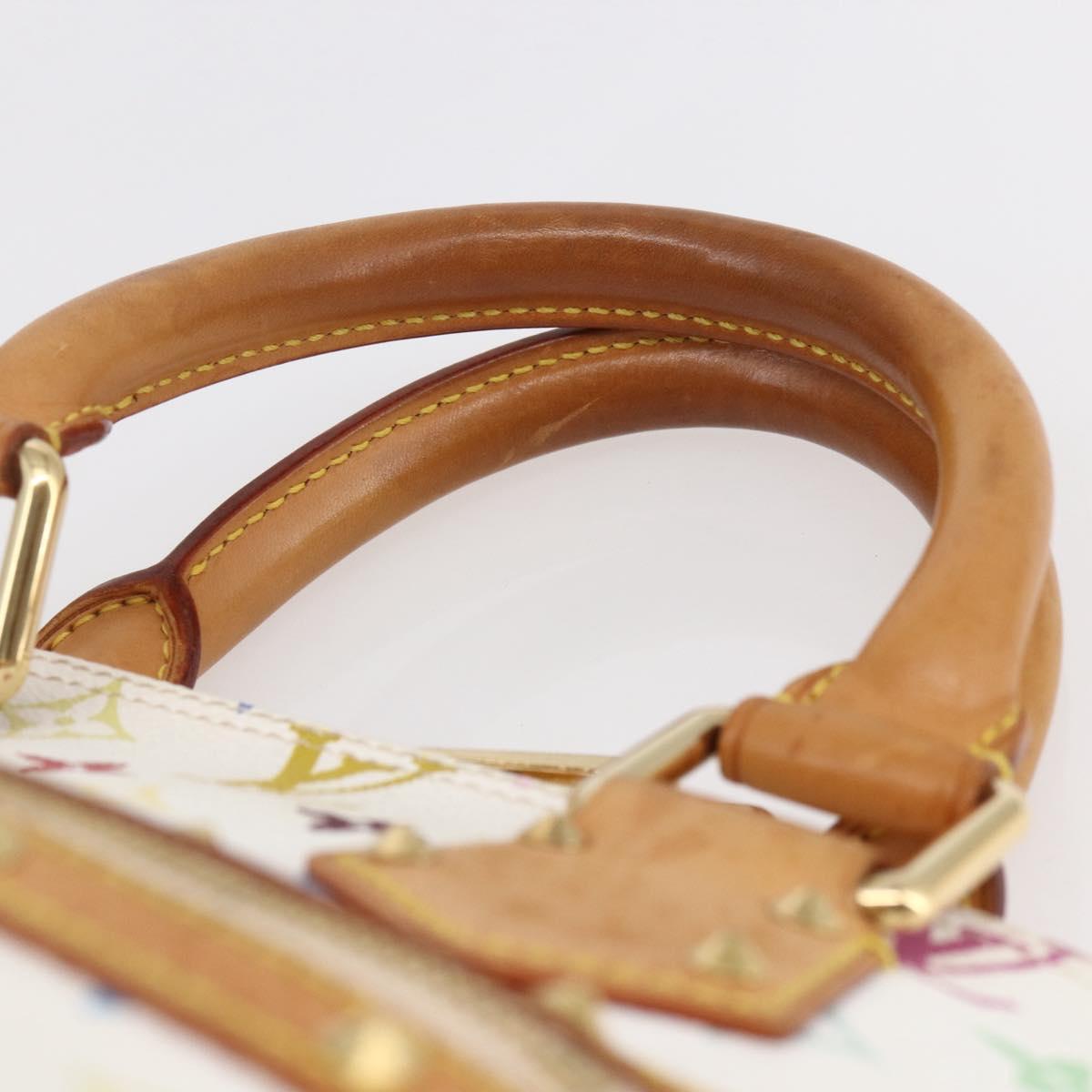 LOUIS VUITTON Monogram Multicolor Alma Hand Bag White M92647 LV Auth yk19689