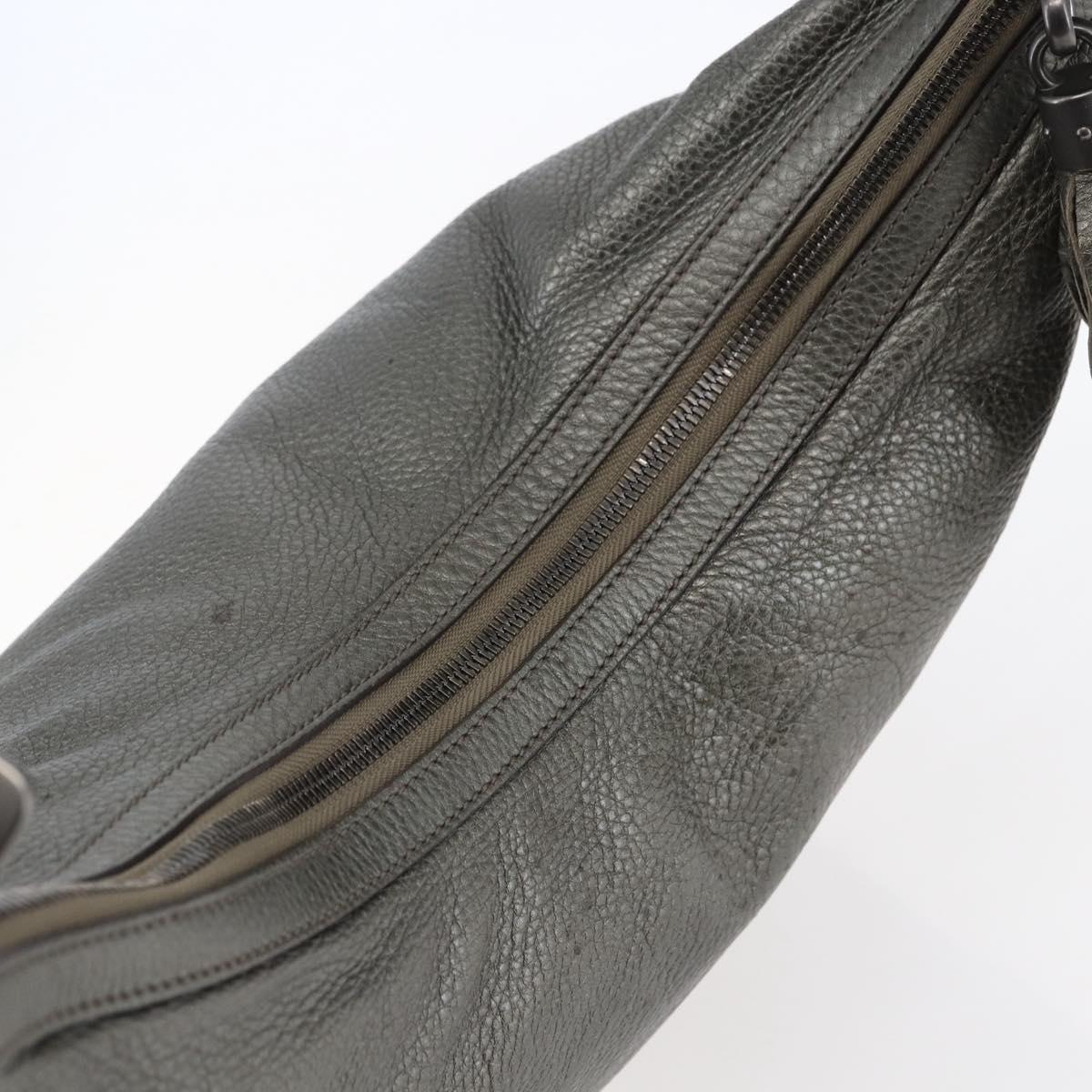 GUCCI Soho Chain Shoulder Bag Leather Silver tone 326706 Auth yk19690