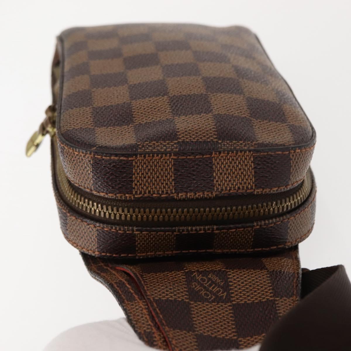 LOUIS VUITTON Damier Ebene Geronimos Shoulder Bag N51994 LV Auth yk19692