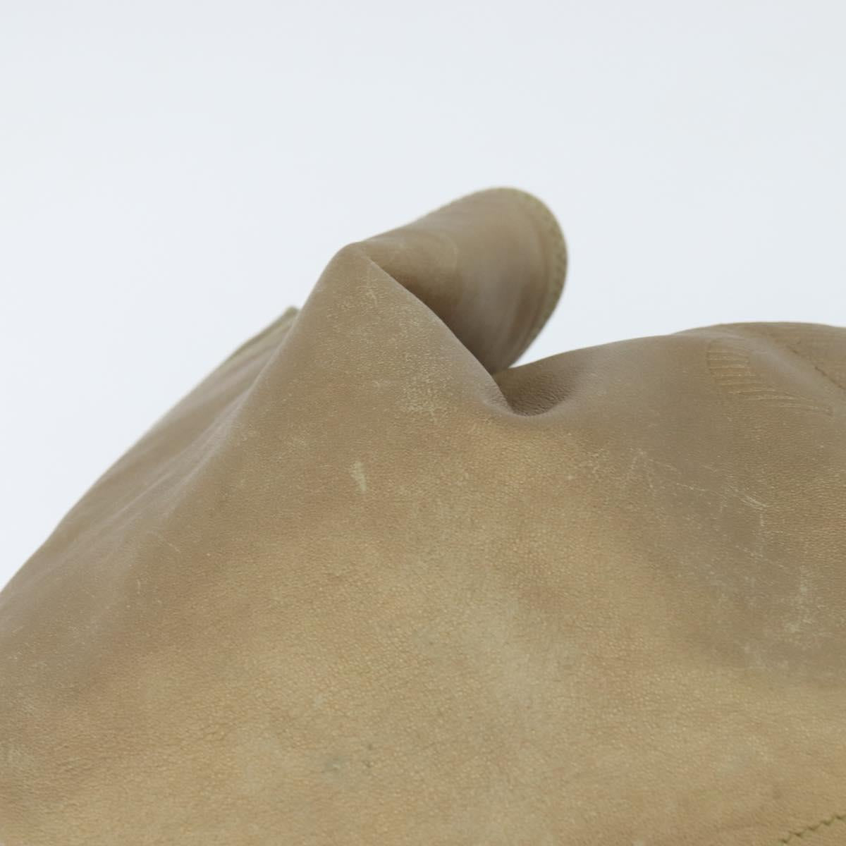 LOEWE Anagram Nappa Aire Hand Bag Leather Gold Tone Auth yk19696