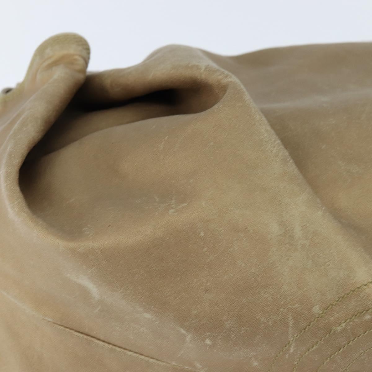 LOEWE Anagram Nappa Aire Hand Bag Leather Gold Tone Auth yk19696