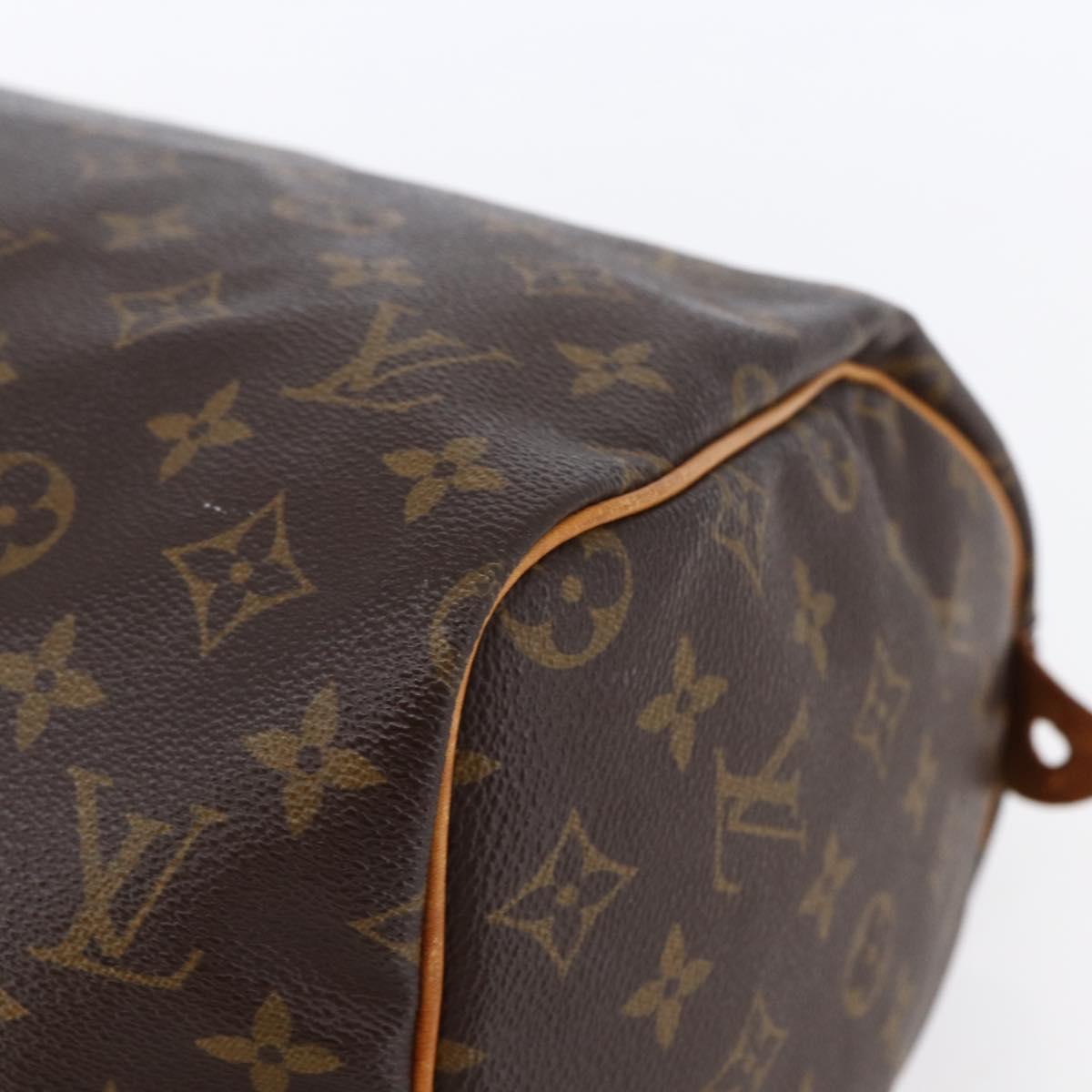LOUIS VUITTON Monogram Speedy 30 Hand Bag M41526 LV Auth yk19699