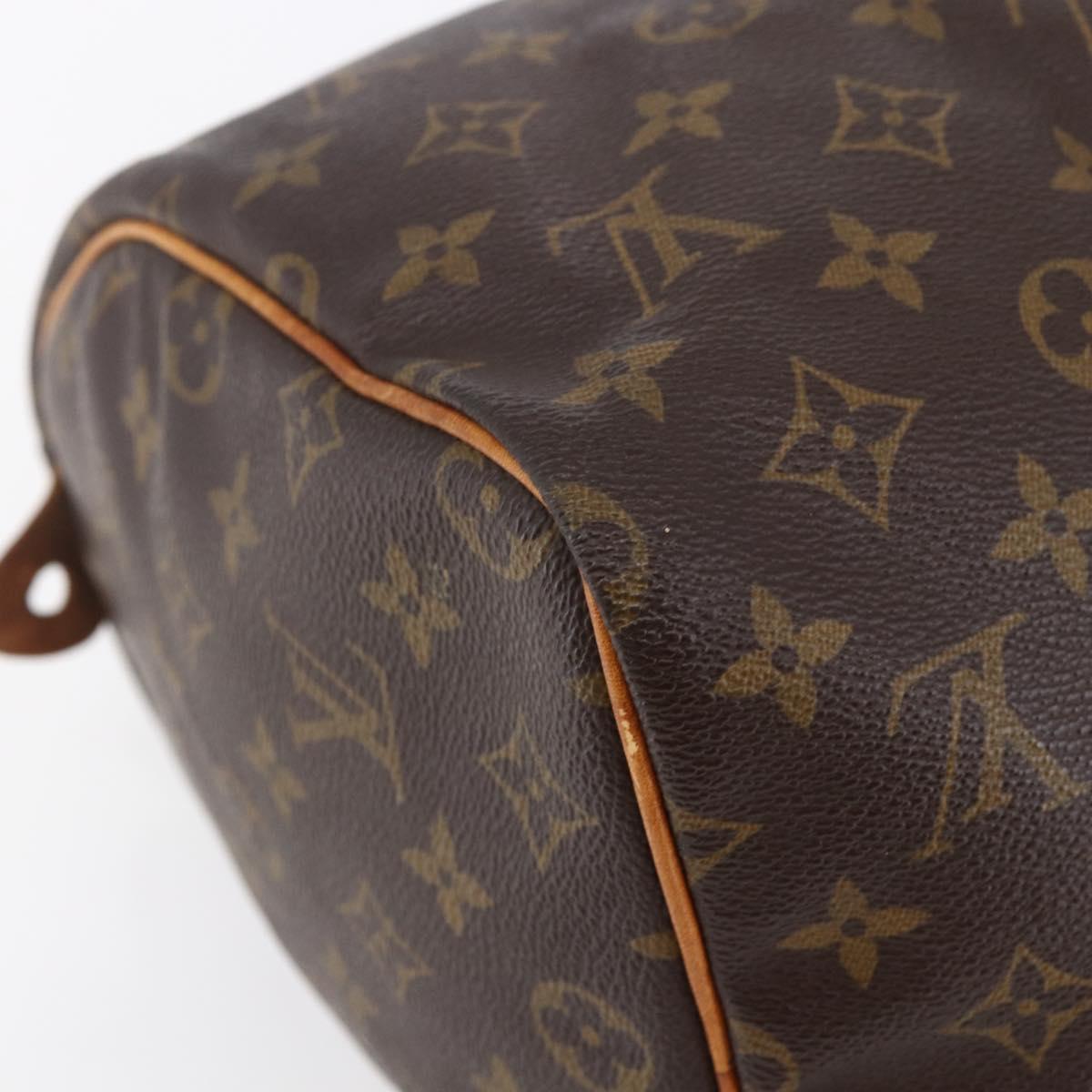 LOUIS VUITTON Monogram Speedy 30 Hand Bag M41526 LV Auth yk19699