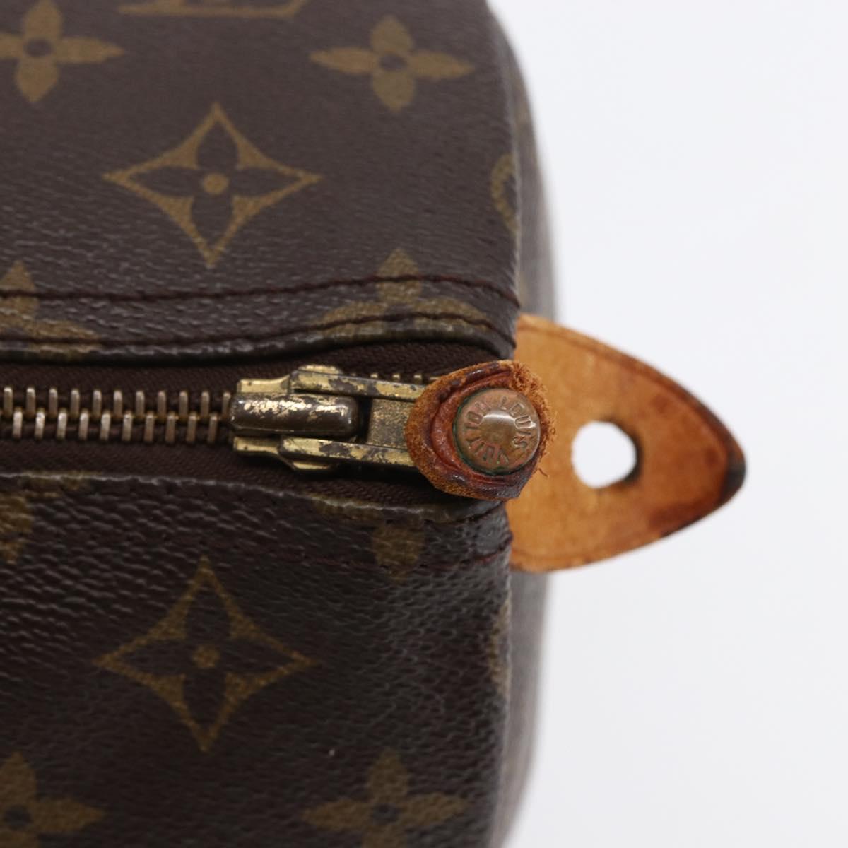 LOUIS VUITTON Monogram Speedy 30 Hand Bag M41526 LV Auth yk19699