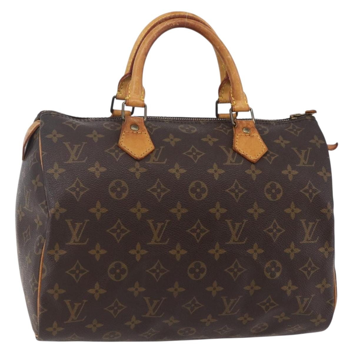 LOUIS VUITTON Monogram Speedy 30 Hand Bag M41526 LV Auth yk19699