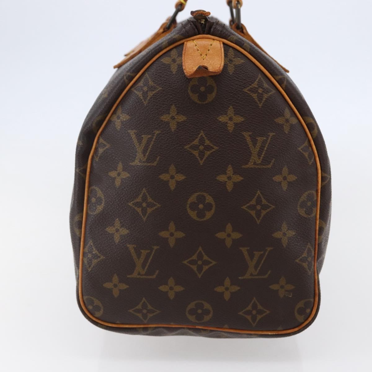 LOUIS VUITTON Monogram Speedy 30 Hand Bag M41526 LV Auth yk19699