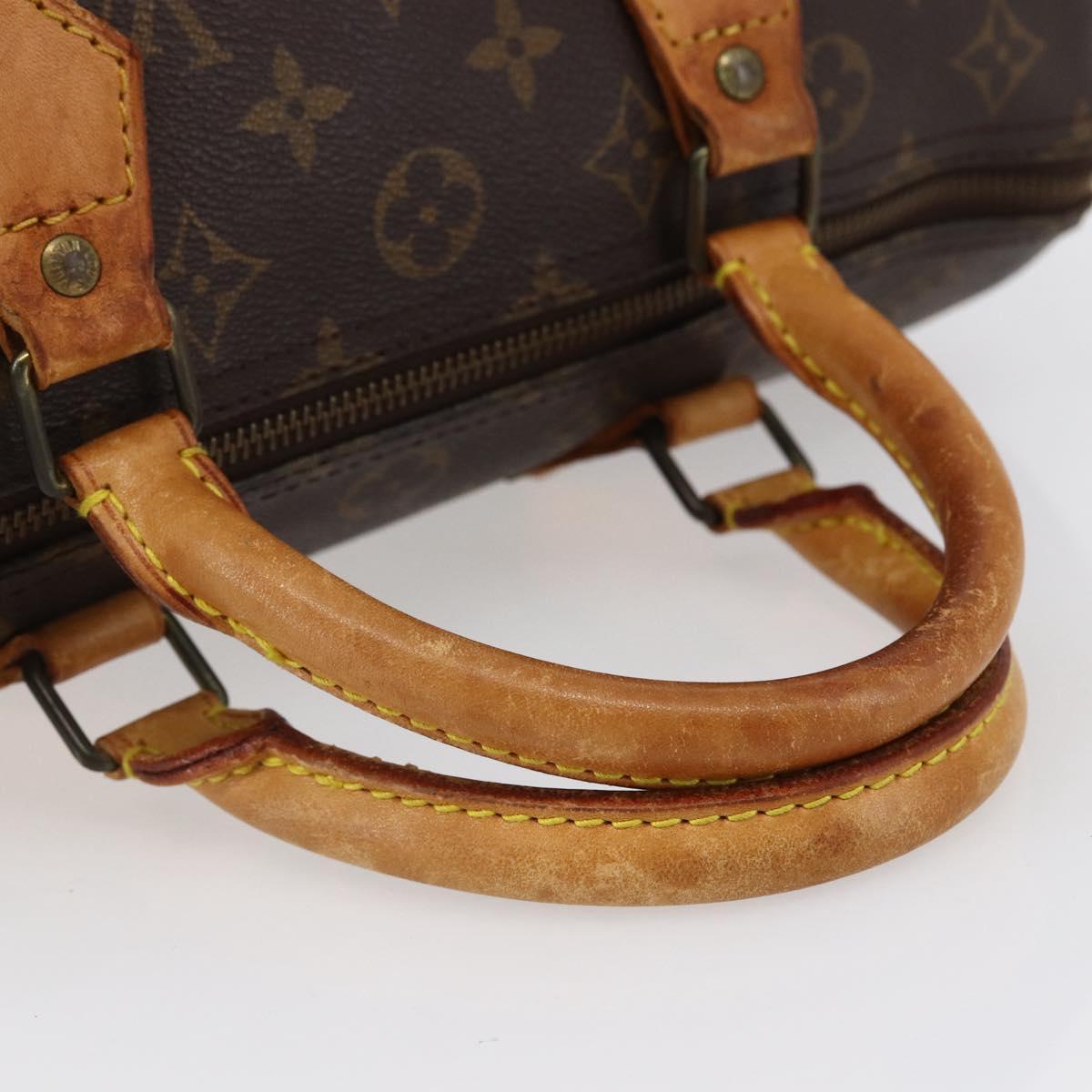 LOUIS VUITTON Monogram Speedy 30 Hand Bag M41526 LV Auth yk19699