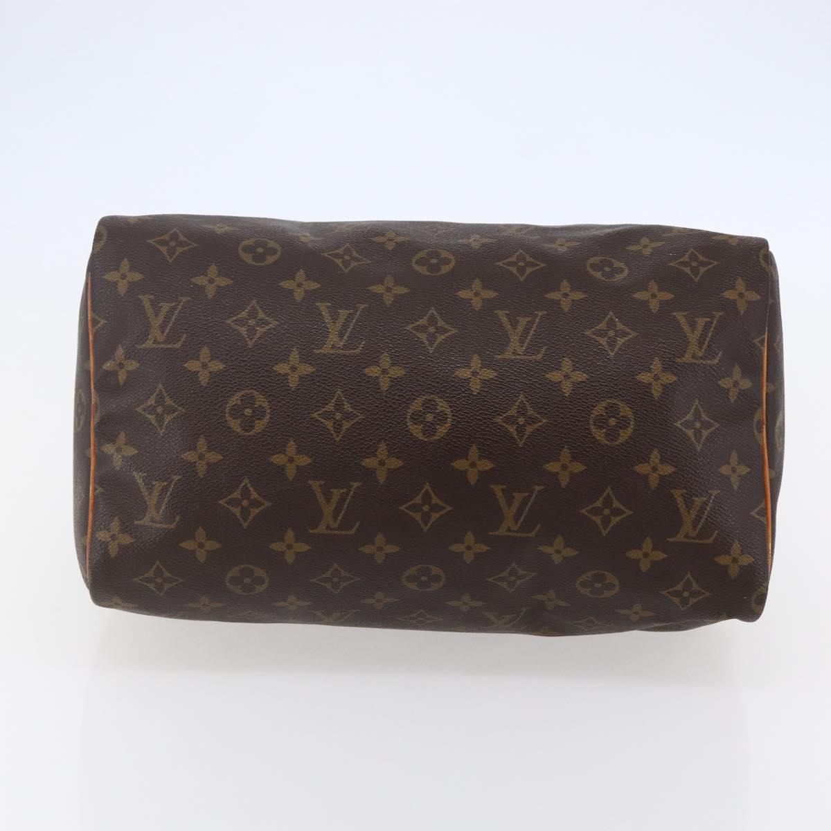 LOUIS VUITTON Monogram Speedy 30 Hand Bag M41526 LV Auth yk19699