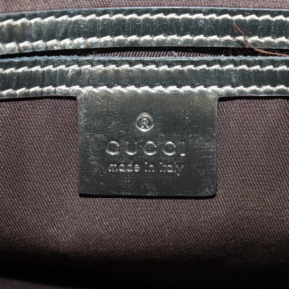 GUCCI GG Supreme Tote Bag PVC Leather Beige Silver 189897 Auth yk19708V