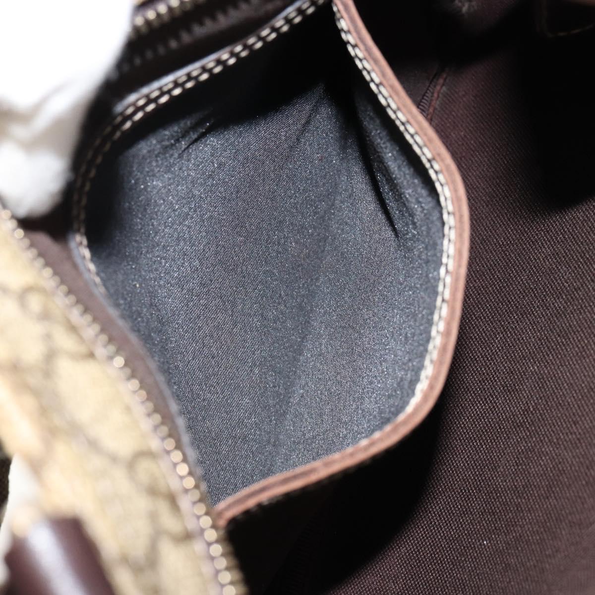 GUCCI GG Supreme Shoulder Bag PVC Beige Gold 201538 Auth yk19709