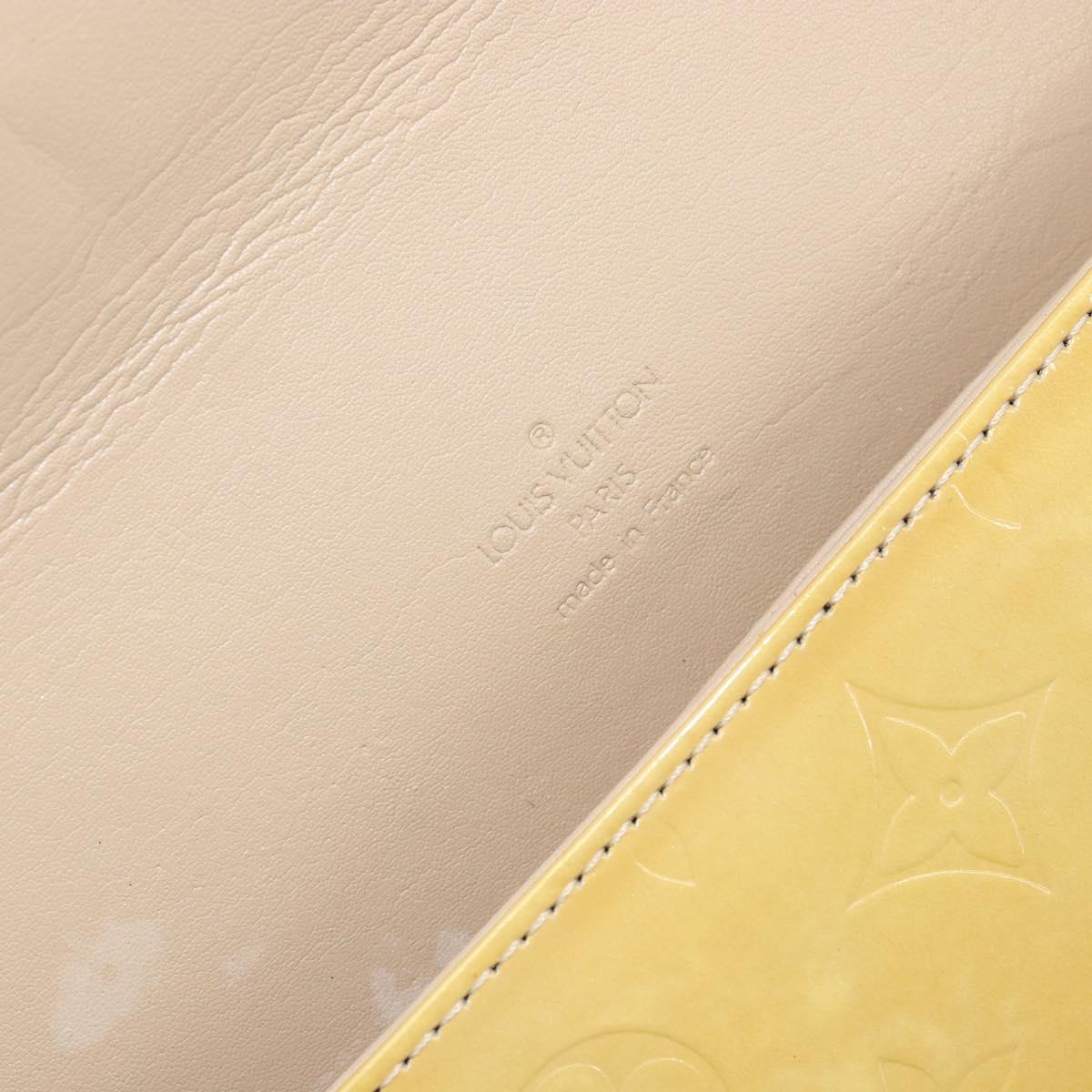 LOUIS VUITTON Monogram Vernis Thompson Street Bag Beige M91301 LV Auth yk19727