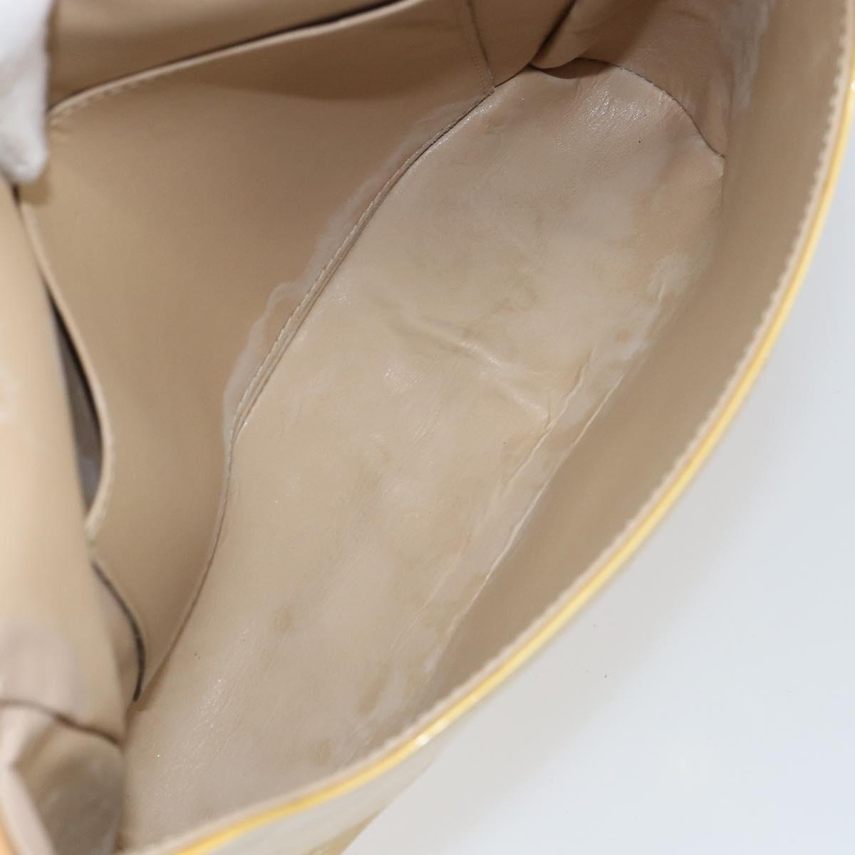 LOUIS VUITTON Monogram Vernis Thompson Street Bag Beige M91301 LV Auth yk19727