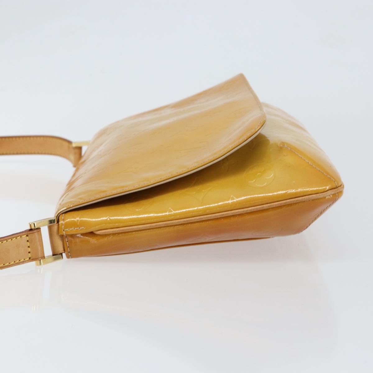 LOUIS VUITTON Monogram Vernis Thompson Street Bag Beige M91301 LV Auth yk19727