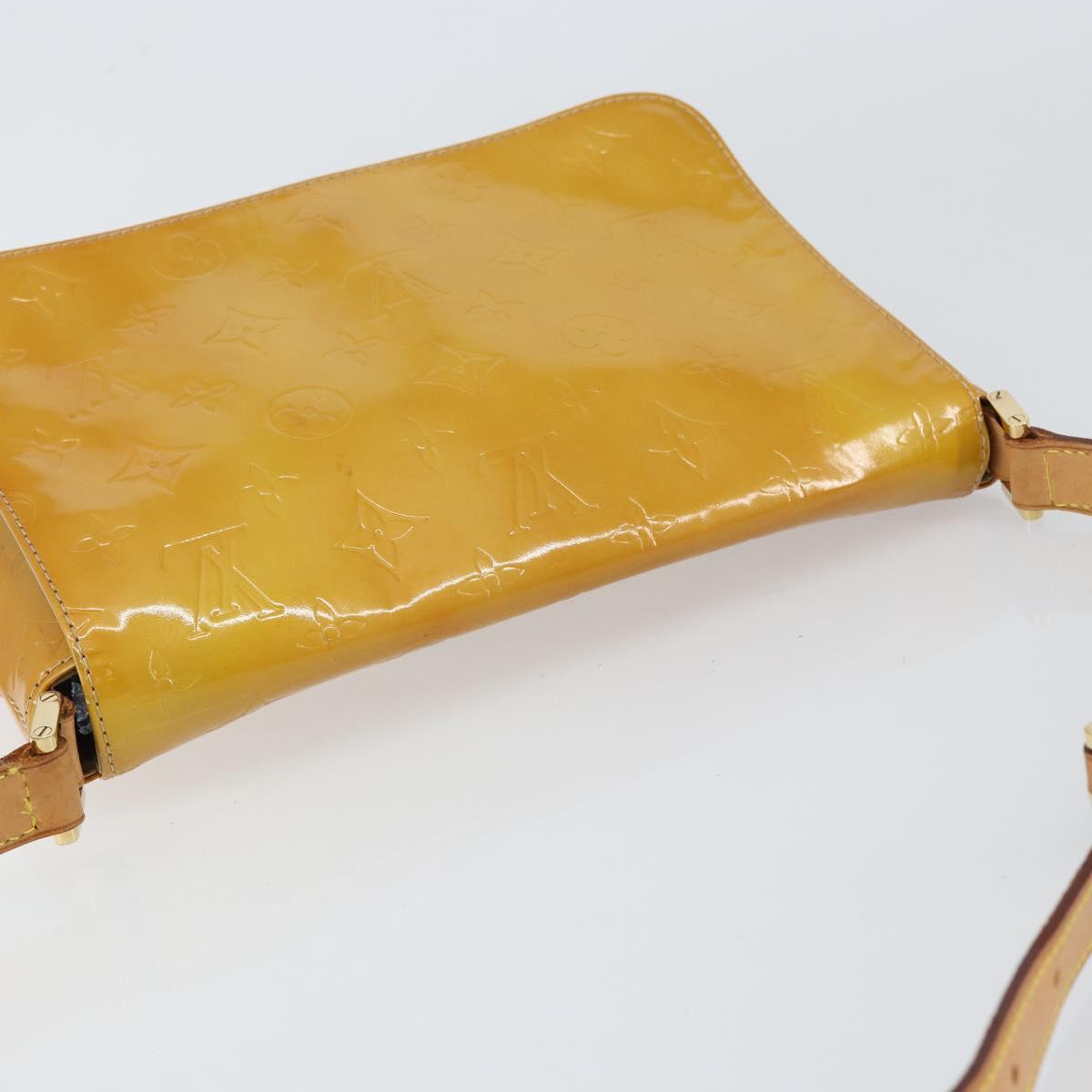 LOUIS VUITTON Monogram Vernis Thompson Street Bag Beige M91301 LV Auth yk19727