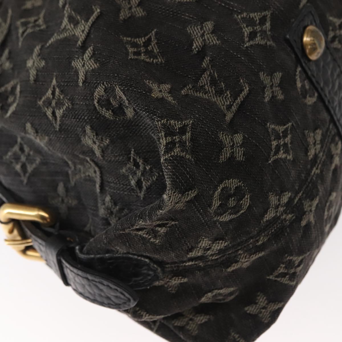 LOUIS VUITTON Monogram Denim Neo Cabby MM Bag 2way Black M95351 LV Auth yk19739