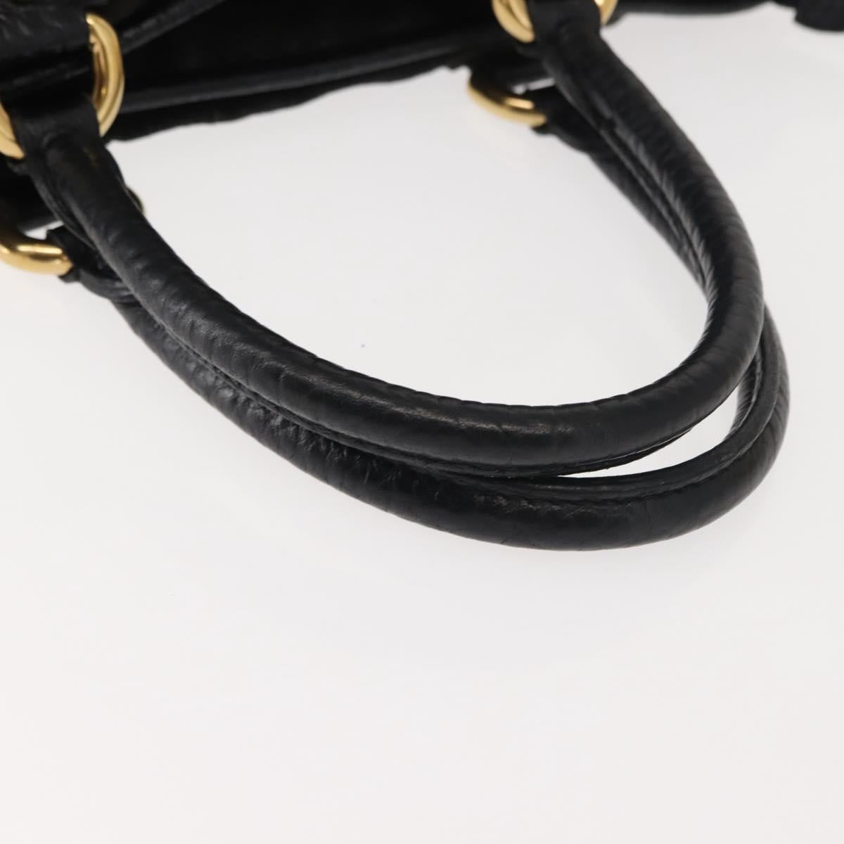 LOUIS VUITTON Monogram Denim Neo Cabby MM Bag 2way Black M95351 LV Auth yk19739