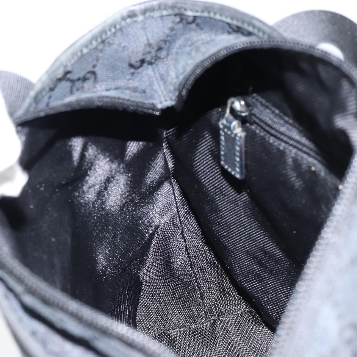 GUCCI GG Canvas Tote Bag Black 019 0402 Auth yk19746