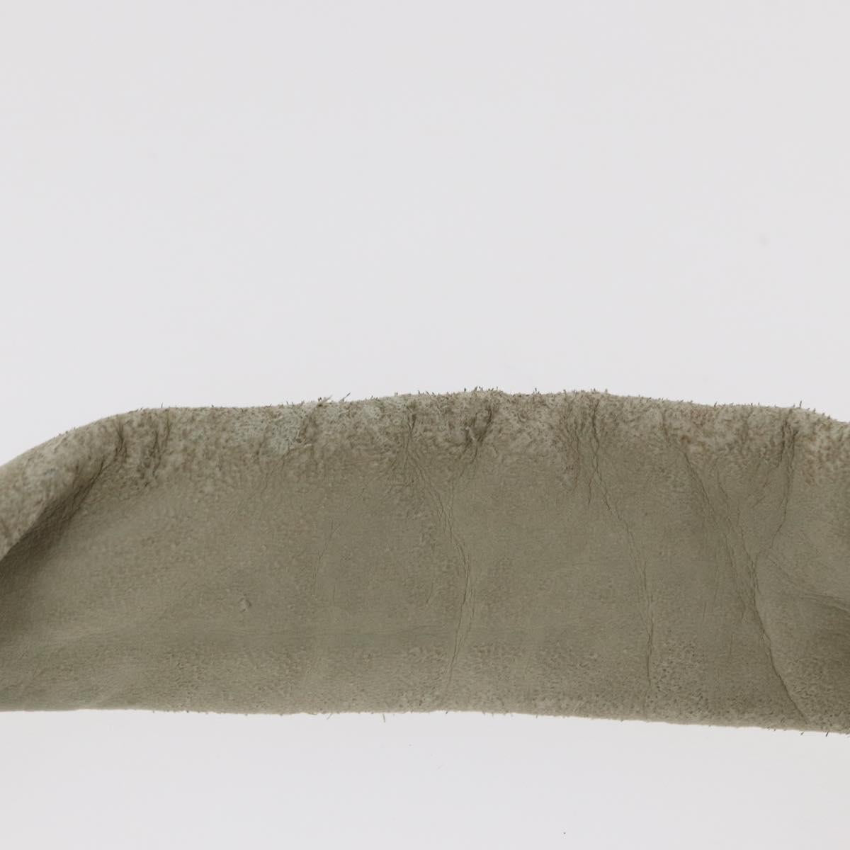 CHANEL Tote Bag Canvas White Silver CC Auth yk19774