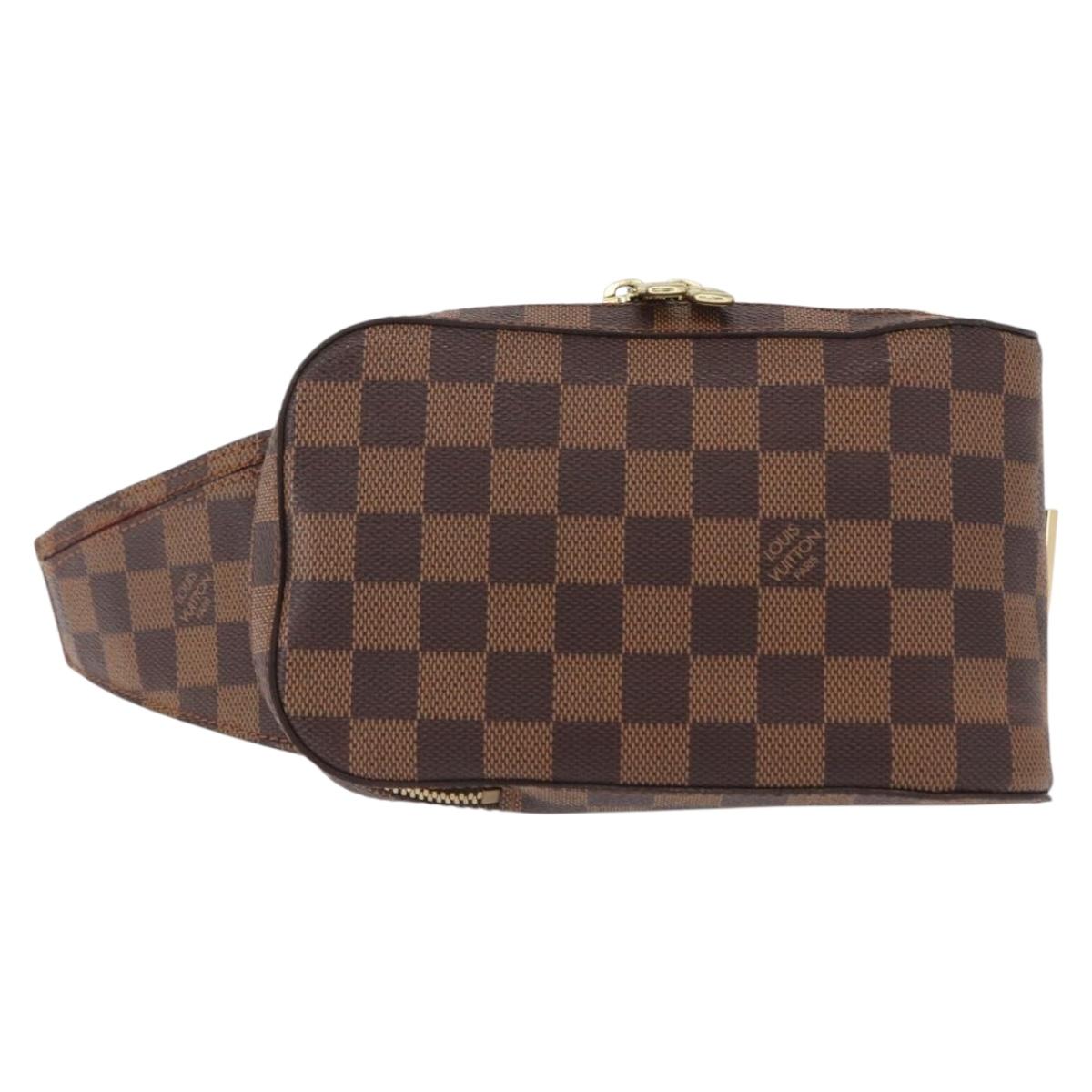 LOUIS VUITTON Damier Ebene Geronimos Shoulder Bag N51994 LV Auth yk19788