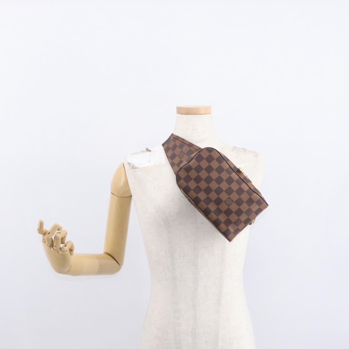 LOUIS VUITTON Damier Ebene Geronimos Shoulder Bag N51994 LV Auth yk19788