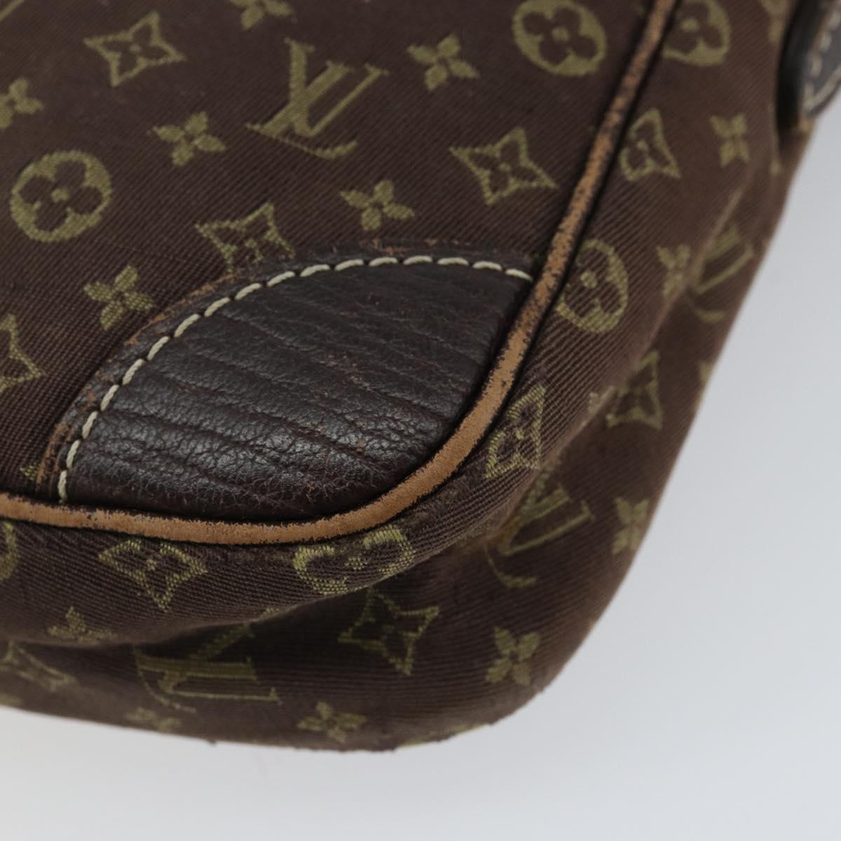 LOUIS VUITTON Monogram Mini Lin Danube Shoulder Bag Ebene M95228 LV Auth yk19789
