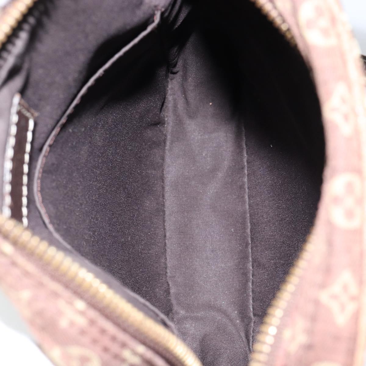 LOUIS VUITTON Monogram Mini Lin Danube Shoulder Bag Ebene M95228 LV Auth yk19789