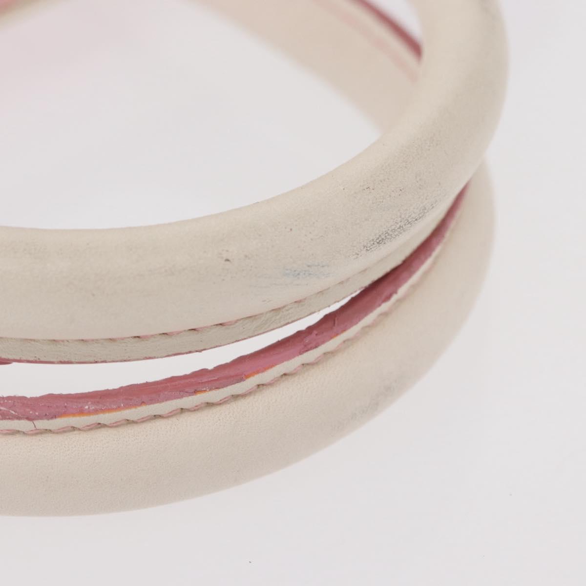 LOEWE Anagram Hand Bag Canvas Pink Silver Auth yk19791