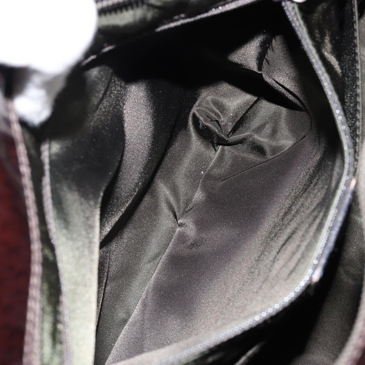 Christian Dior Double Saddle bag Trotter Canvas Hand Bag Brown Gold Auth yk19802