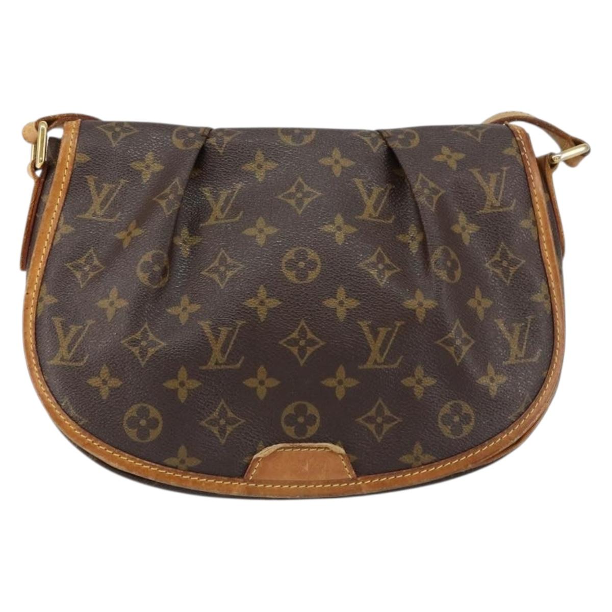 LOUIS VUITTON Monogram Menilmontant PM Shoulder Bag M40474 LV Auth yk19805